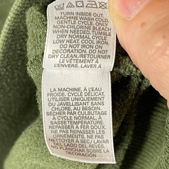 Lot of 2 Victoria's Secret SIZE SMALL Womens Sweatshirts Loungewear Green Blue - Picture 16 of 16